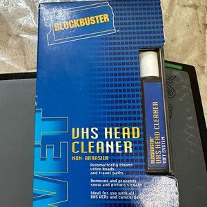 Vintage Blockbuster Entertainment VHS Head Cleaner Dry Untested Non-Abrasive